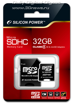 Silicon Power 32GB Class 4 microSDHC Card