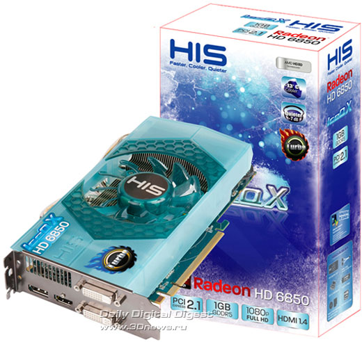 HIS Radeon HD 6850 IceQ X Turbo 1GB GDDR5
