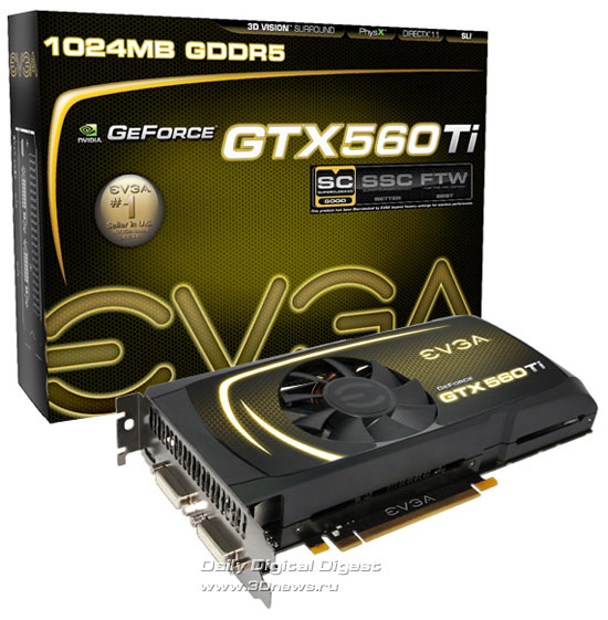 EVGA GeForce GTX 560 Ti Superclocked Edition EVGA GeForce GTX 560 Ti Superclocked Edition