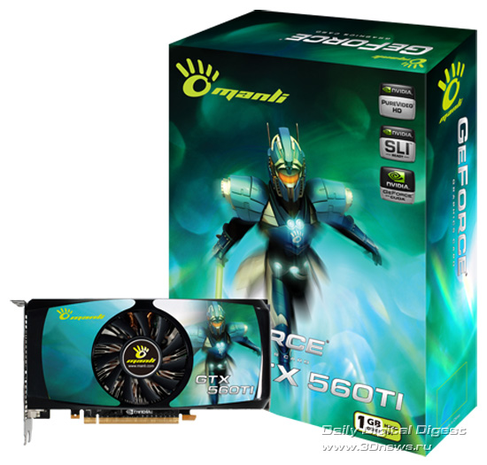 Manli GeForce GTX 560 Ti Manli GeForce GTX 560 Ti
