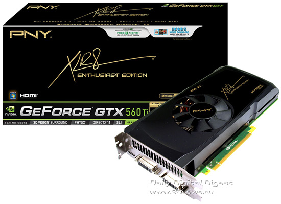 PNY XLR8 Enthusiast Edition GeForce GTX 560 Ti PNY XLR8 Enthusiast Edition GeForce GTX 560 Ti