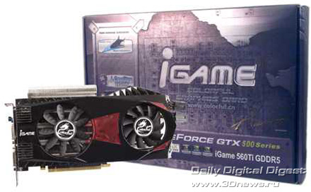 Colorful iGame560Ti-1024M D5 Ymir