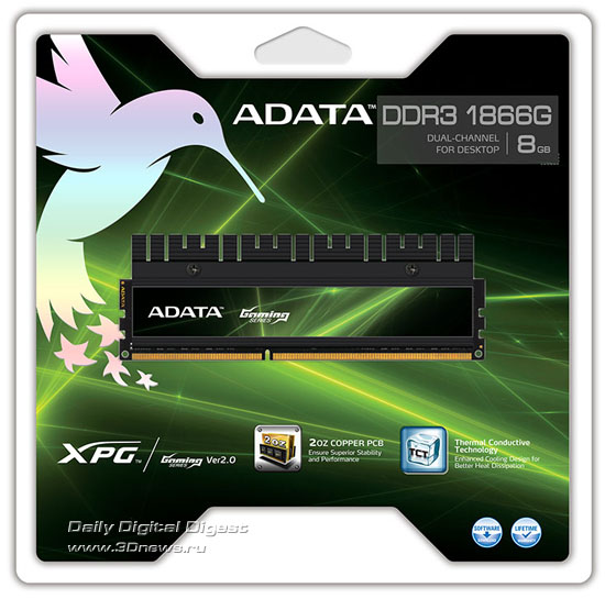 ADATA XPG Gaming Series V2.0 DDR3-1866G ADATA XPG Gaming Series V2.0 DDR3-1866G