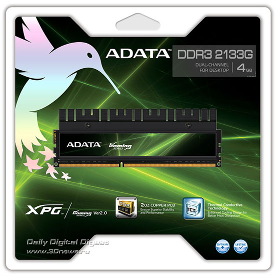 ADATA XPG Gaming Series V2.0 DDR3-2133G ADATA XPG Gaming Series V2.0 DDR3-2133G