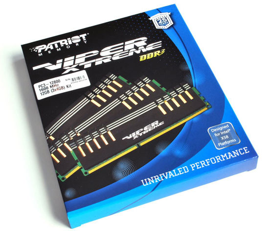 Patriot 12GB Viper Xtreme DDR3-1600 Memory Kit