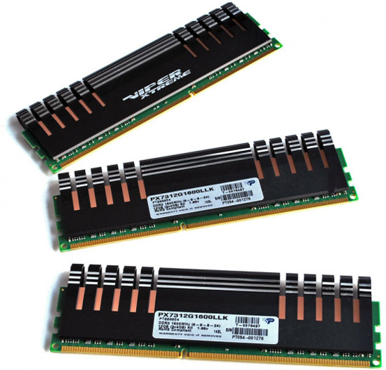 Patriot 12GB Viper Xtreme DDR3-1600 Memory Kit