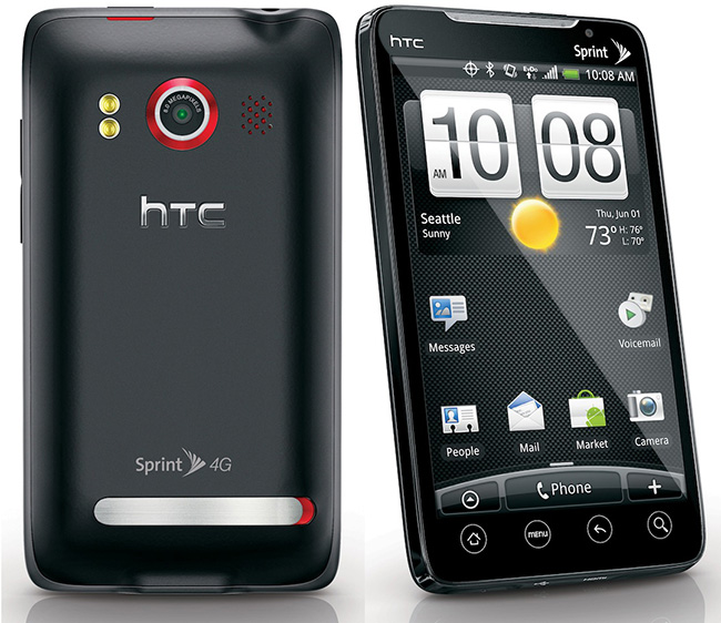 sprint HTC evo 4g Доля WP7 на рынке США   2%, WinMo   4%