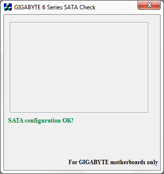 GIGABYTE 6 Series SATA Check