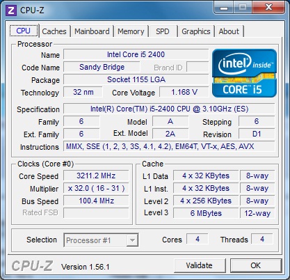 ASUS P8H67-M Evo штатная частота