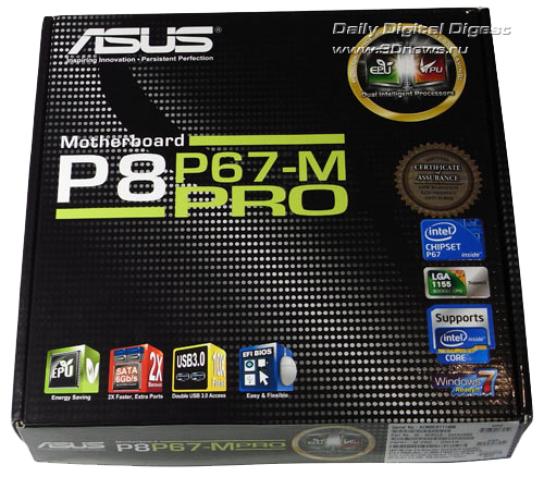 ASUS P8P67-M Pro упаковка