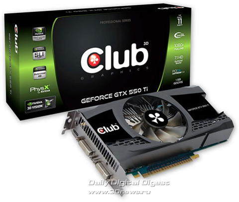 Club 3D GeForce GTX 550 Ti