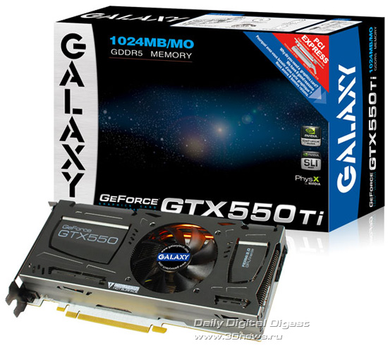 GALAXY GeForce GTX 550 Ti White Edition