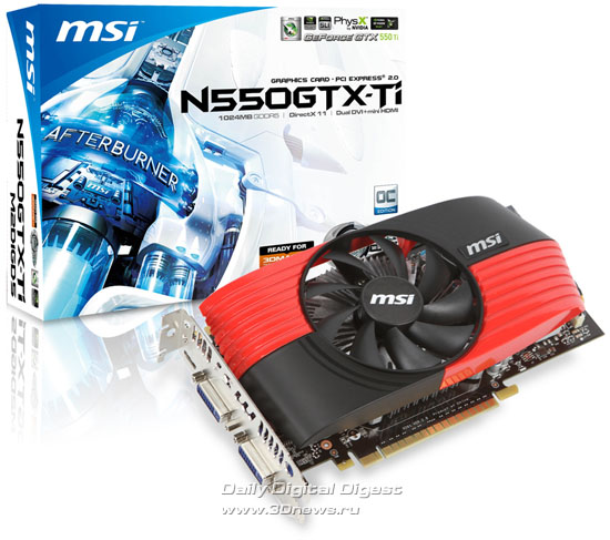 MSI N550GTX-Ti-M2D1GD5/OC