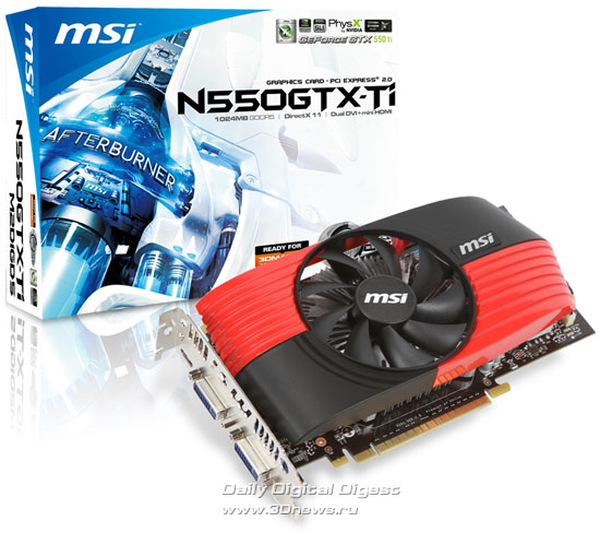 MSI N550GTX-Ti-M2D1GD5