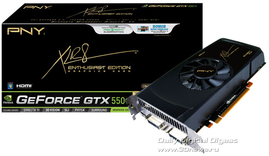 PNY XLR8 Series Enthusiast Edition GeForce GTX 550 Ti