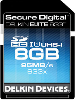 Delkin 8GB Elite 633 UHS-I SDHC Card