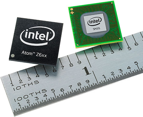 Процессор Intel Atom Z6xx CPU и чипсет Intel SM
		<!--