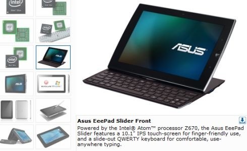 Планшет ASUS Eee Pad Slider будет основан на Atom? eeepad slider 04 17 2011 Планшет ASUS Eee Pad Slider будет основан на Atom?