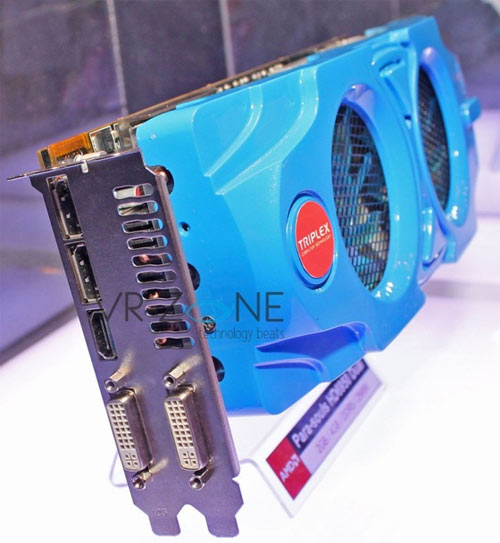 Computex 2011: видеокарта Triplex Radeon HD 6950 Х2 в голубом