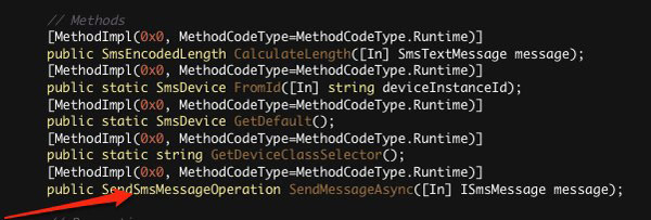 Поддержка отправки SMS в Windows 8