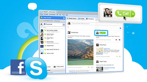 Facebook запускает службу видеозвонков с помощью Skype