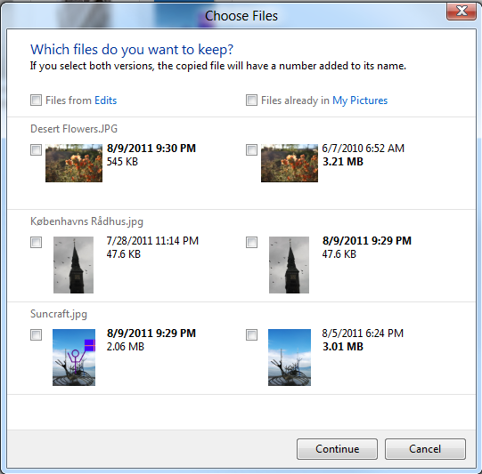 Windows 8 предложит более удобное диалоговое окно для случаев дубликатов имён файлов