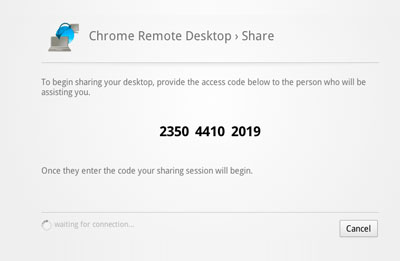 Удалённый рабочий стол Chrome