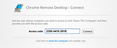 Удалённый рабочий стол Chrome