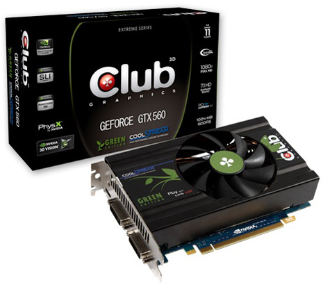 Club 3D GeForce GTX 560 Green Edition