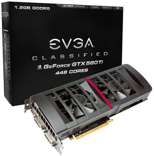 EVGA GeForce GTX 560 Ti 448 Cores Classified