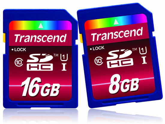 Transcend Class 10 UHS-I SDHC Cards