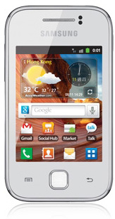 White Samsung Galaxy Y S5360