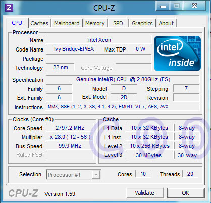 Первые тесты 10-ядерного серверного CPU Ivy Bridge-EP