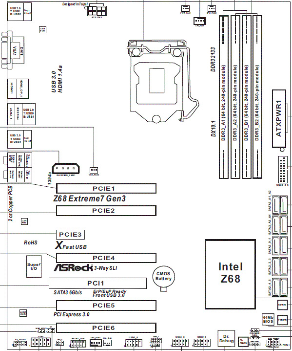 ASRock Z68 Extreme7 �����
