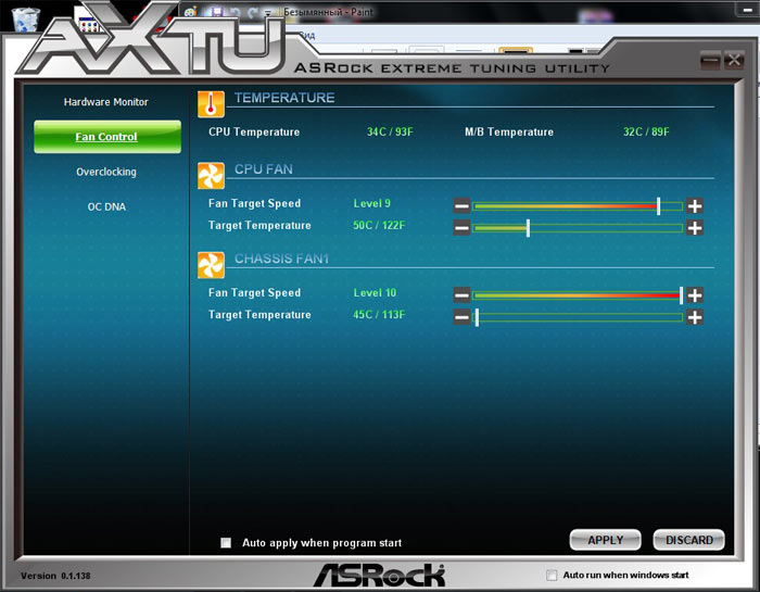 ASRock Z68M-ITX/HT системный мониторинг 4