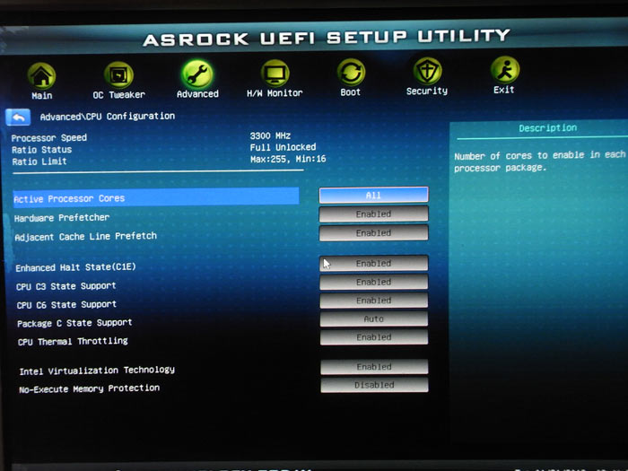 ASRock Z68M-ITX/HT CPU 1