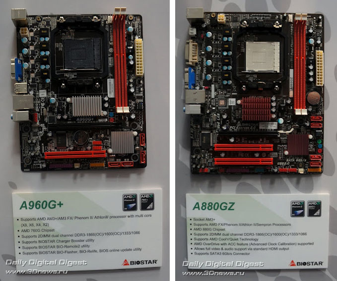 Biostar A960G+ and Biostar A880GZ
