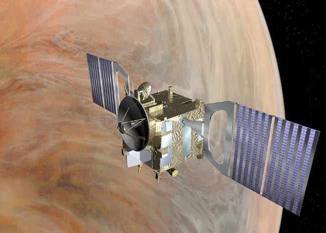 Исследовательский зонд Venus Express глазами художника