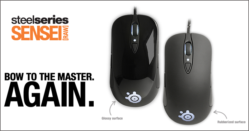 SteelSeries Sensei [RAW] Glossy and Rubberized Editions