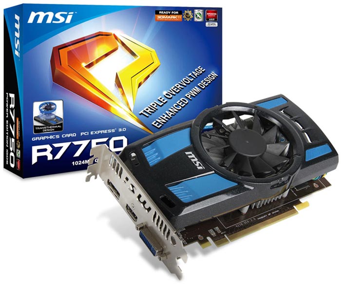 MSI R7750 Power Edition 1GD5/OC