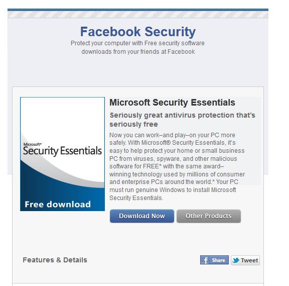 Facebook предоставляет бесплатный доступ к ряду антивирусов Microsoftfacegbokapril24
