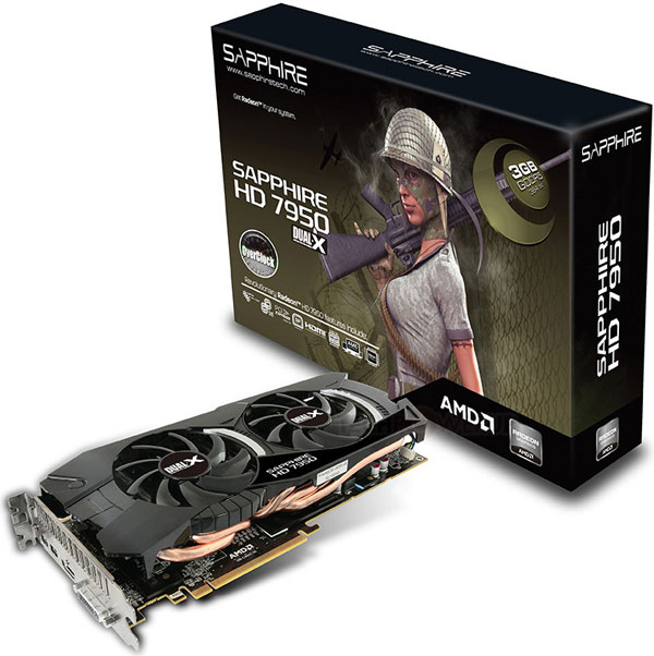 Sapphire Radeon HD 7950 OC 3GB GDDR5 950 MHz Edition