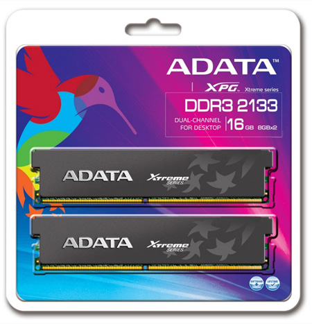 ADATA 16GB XPG Xtreme Series DDR3-2133X Dual Memory Kit