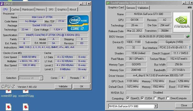 ��������� ���������� GTX 680 � ������� ������ � 3DMark 2006 