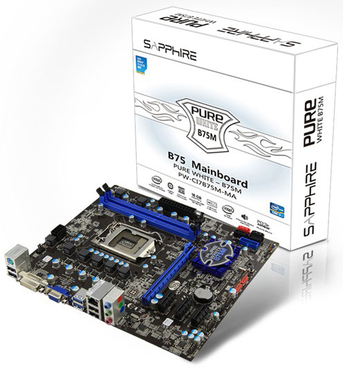 Sapphire PURE WHITE B75M-MA