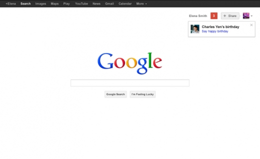 Напоминание о предстоящих днях рождения от Google