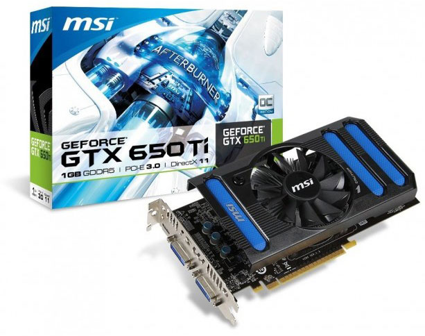 MSI GeForce GTX 650 Ti OC Edition