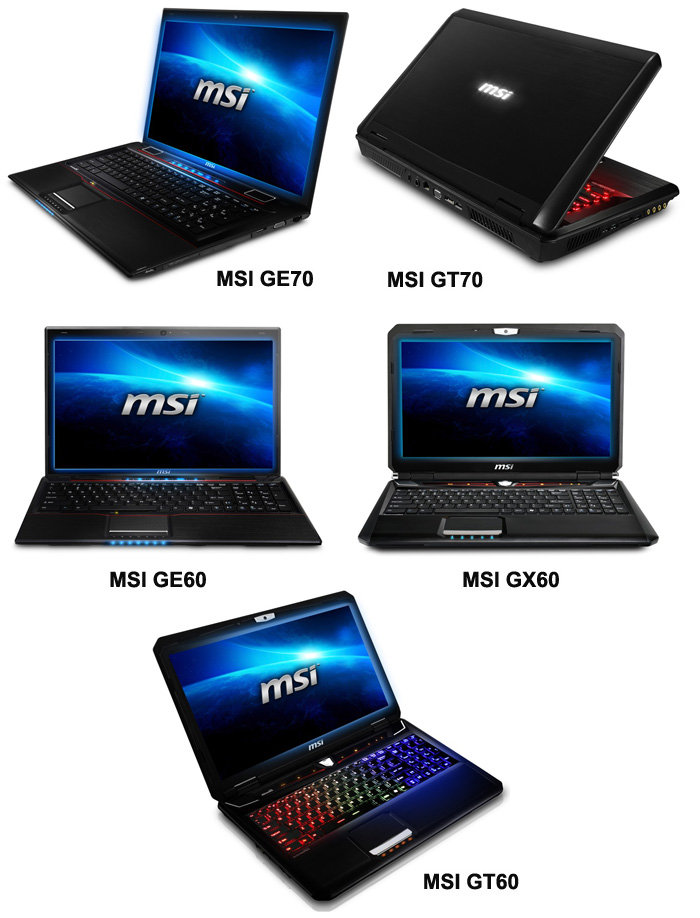 MSI New Gaming Series Notebooks MSI New Gaming Series Notebooks