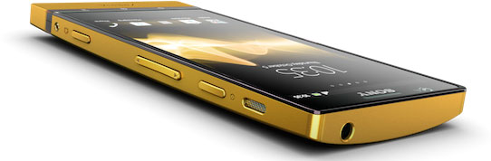 Sony покрыла корпус Xperia P 24-каратным золотом