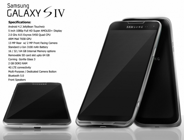 Новый концепт Samsung Galaxy S IV в металлическом корпусе